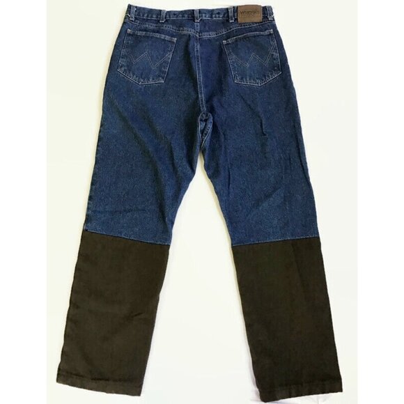 Wrangler ProGear Jeans Upland Pant Mens 38x32 Blue Cotton Denim Action Gusset - Picture 7 of 10